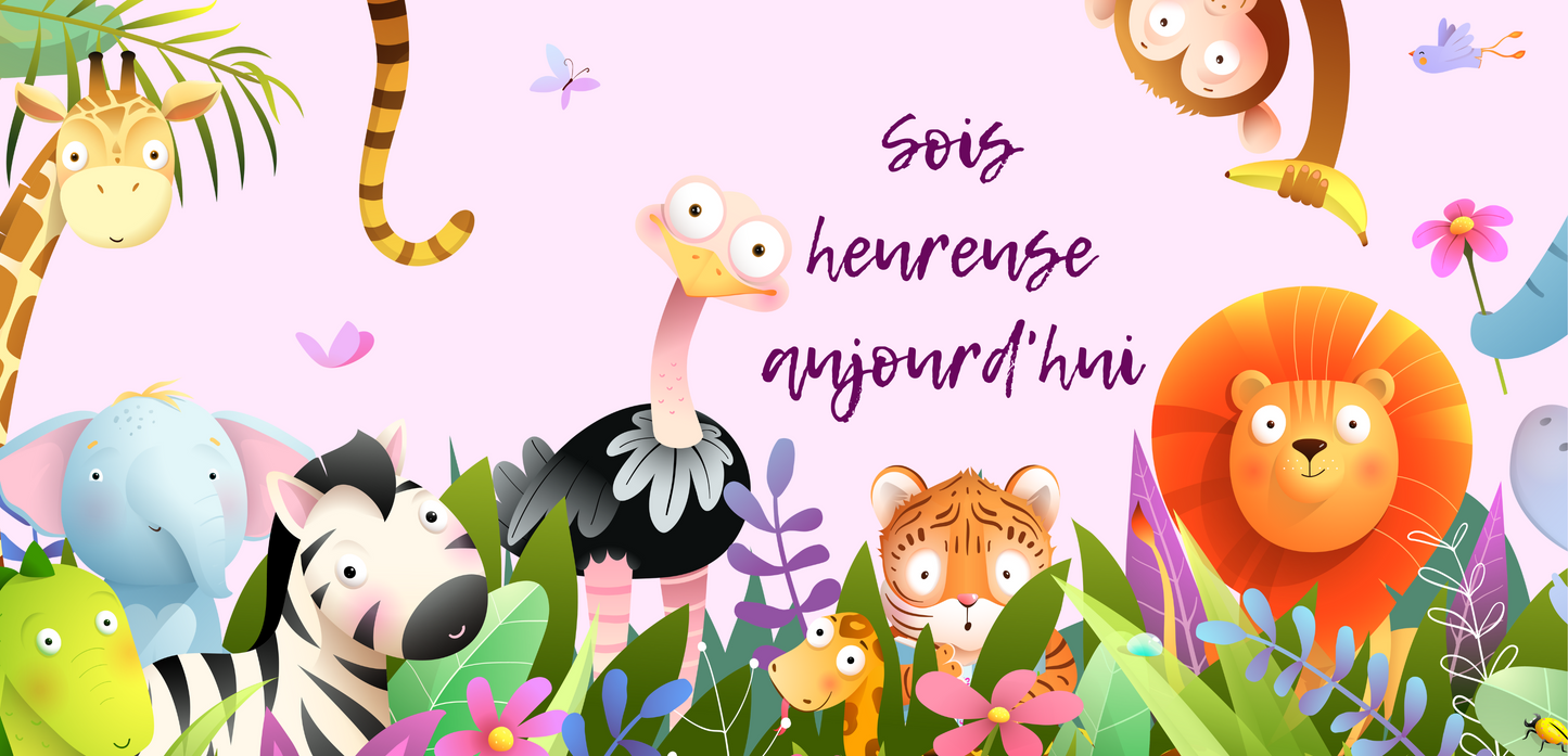Tasse Jungle "Sois Heureux Aujourd'hui" - Variantes Homme et Femme