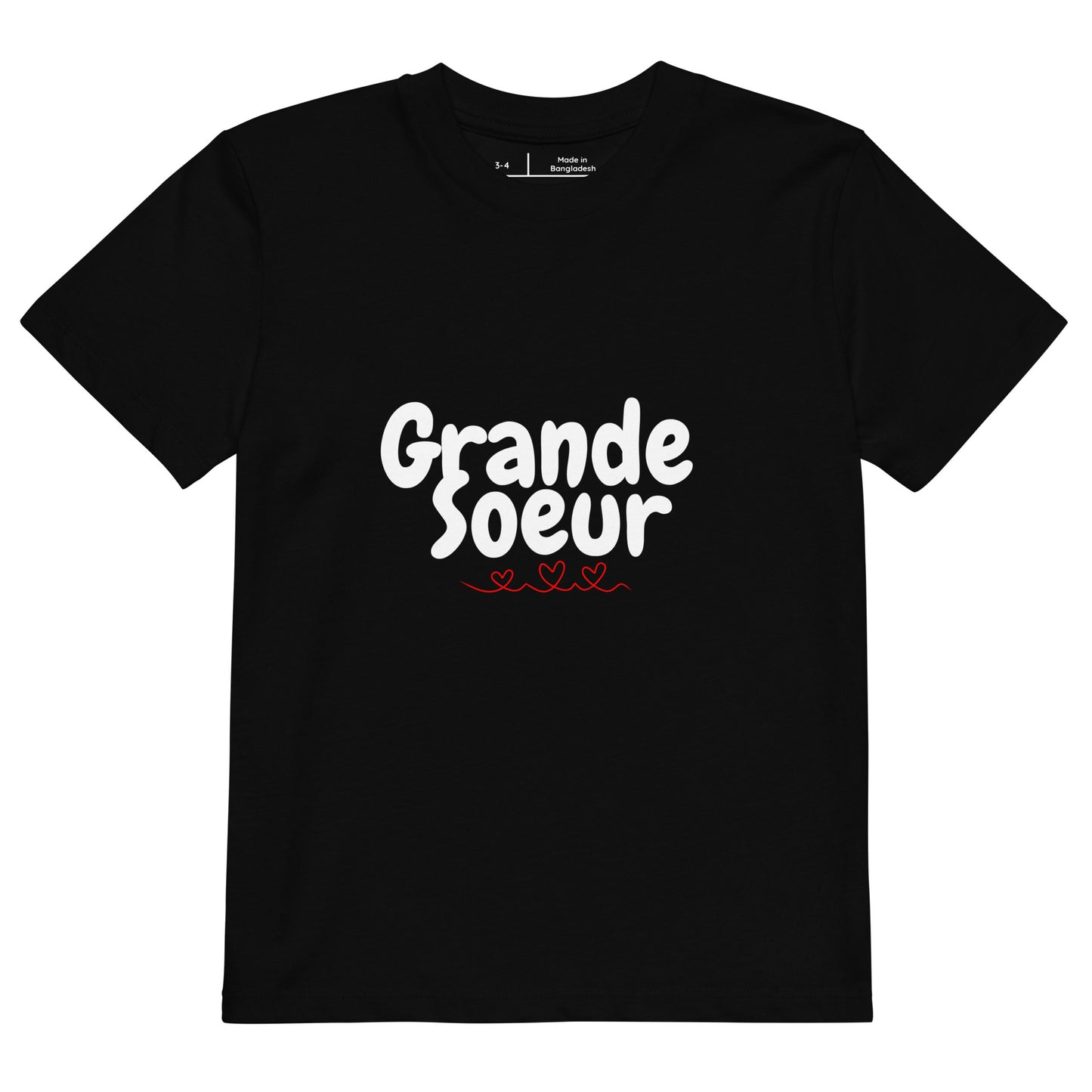T-shirt Enfant 100% coton bio "Grande Soeur"