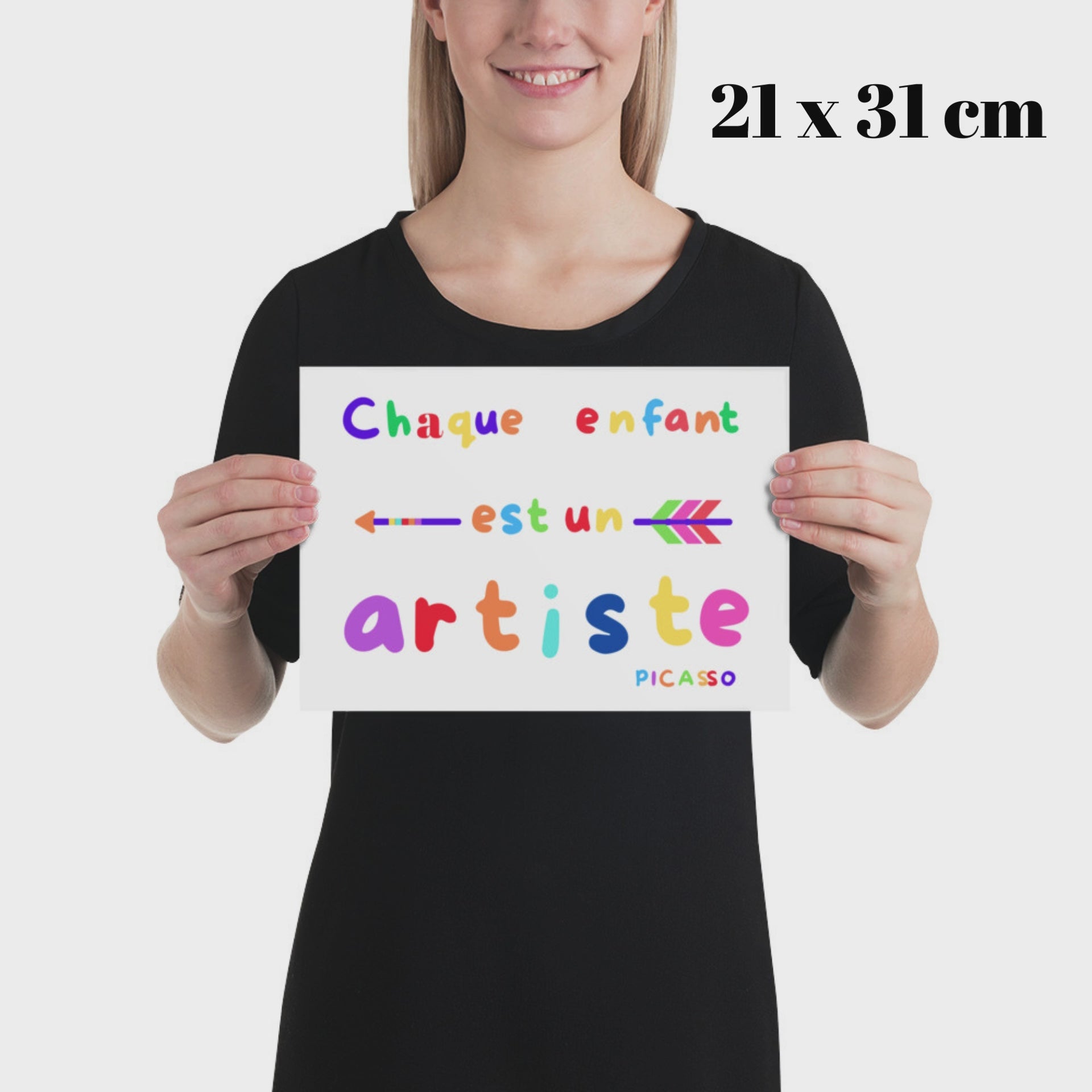 vidéo qui montre les différentes taille des affiches