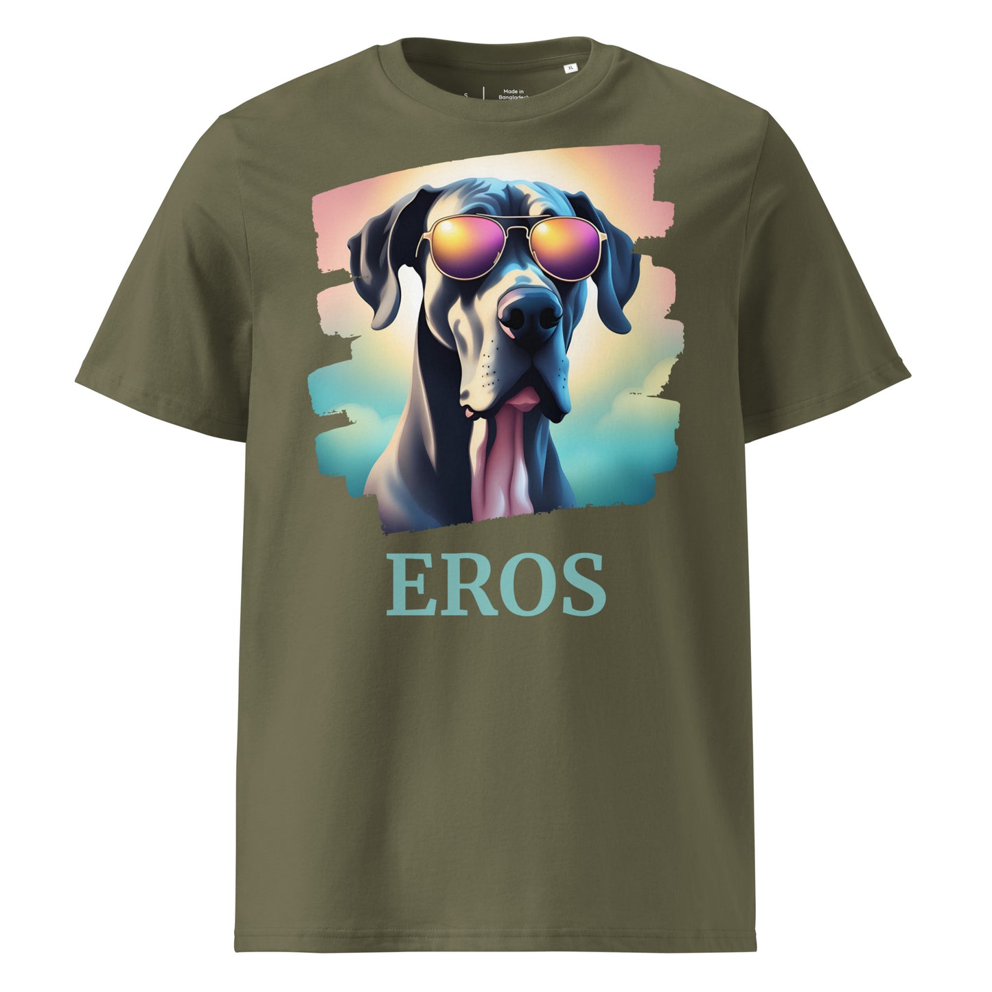 T-shirt 100% Coton Bio - Dogue Allemand Personnalisable