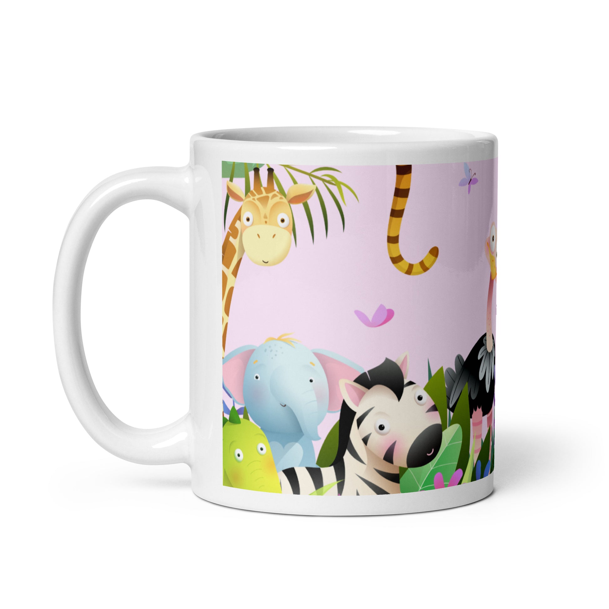 Tasse jungle " sois heureux aujourd'hui" 11 oz